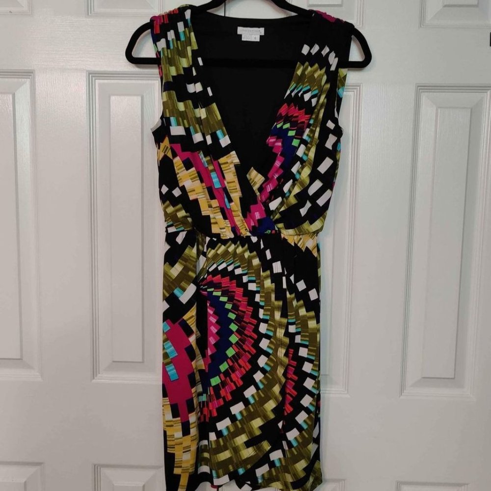 Buttery Soft Ruched  Crossover Bodice Sleeveless Dress Sz 4